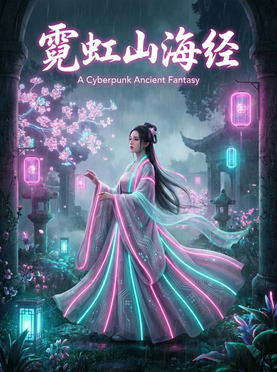 酷片屋 古风奇缘短剧 - 霓虹山海经海报